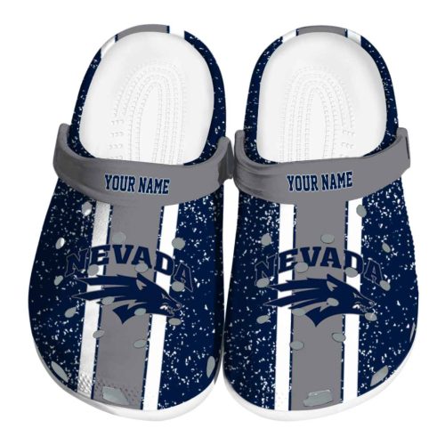 customized nevada wolf pack vertical stripes clog best selling