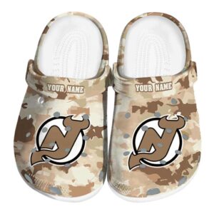 customized new jersey devils desert camo clog best selling
