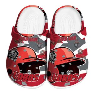 customized new mexico lobos baseball helmet clog best selling