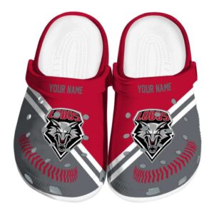 customized new mexico lobos baseball motif clog best selling