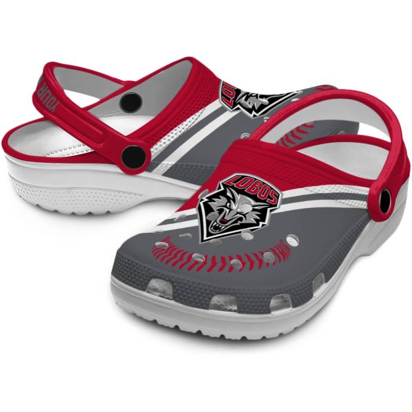 customized new mexico lobos baseball motif clog high quality