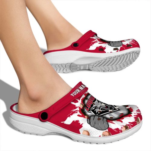 customized new mexico lobos gripping hand clog fashion forward