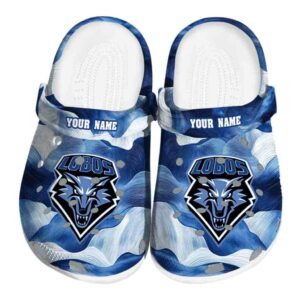 customized new mexico lobos ocean waves clog best selling