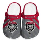 customized new mexico lobos star spangled graphic clog best selling