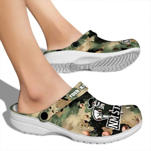 customized new mexico state aggies camouflage craze clog fashion forward