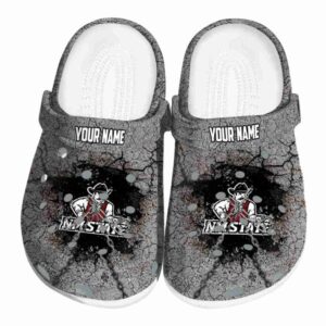 customized new mexico state aggies cracked ground texture clog best selling