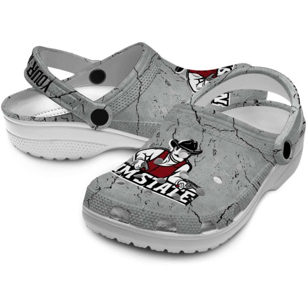 customized new mexico state aggies cracked texture clog high quality