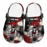 customized new mexico state aggies plaid fusion clog best selling