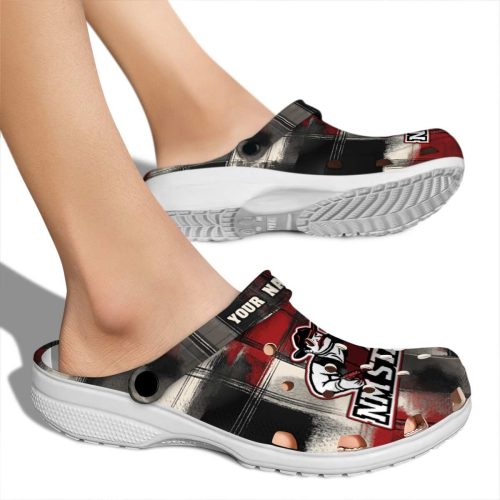 customized new mexico state aggies plaid fusion clog fashion forward