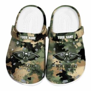 customized new orleans pelicans camouflage craze clog best selling