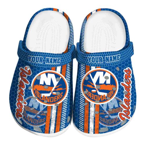 customized new york islanders contrasting stripes clog best selling