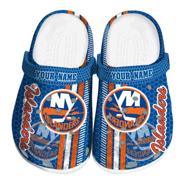customized new york islanders contrasting stripes clog best selling
