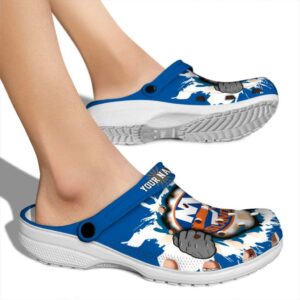 customized new york islanders gripping hand clog fashion forward