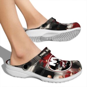 customized new york islanders plaid fusion clog fashion forward