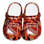 customized new york rangers autumn leaves clog best selling