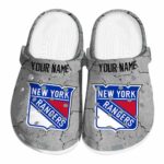 customized new york rangers cracked texture clog best selling