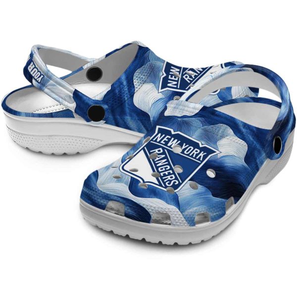 customized new york rangers ocean waves clog high quality
