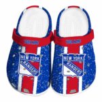 customized new york rangers vertical stripes clog best selling