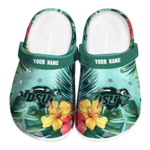 customized north dakota state bison tropical vibes clog best selling