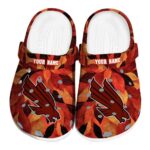 customized north texas mean green autumn leaves clog best selling