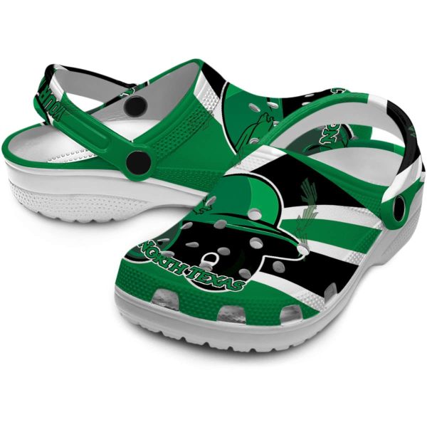 customized north texas mean green baseball helmet clog high quality