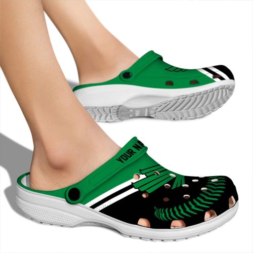 customized north texas mean green baseball motif clog fashion forward