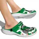 customized north texas mean green gripping hand clog best selling
