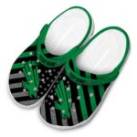 customized north texas mean green star spangled graphic clog best selling