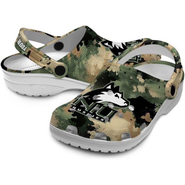 customized northern illinois huskies camouflage craze clog high quality