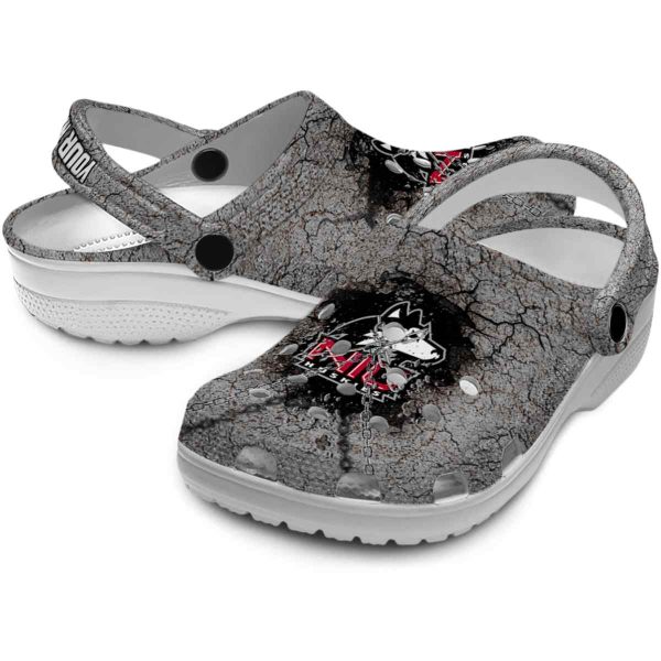 customized northern illinois huskies cracked ground texture clog high quality