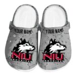 customized northern illinois huskies cracked texture clog best selling