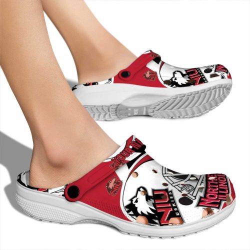 customized northern illinois huskies football helmet clog fashion forward