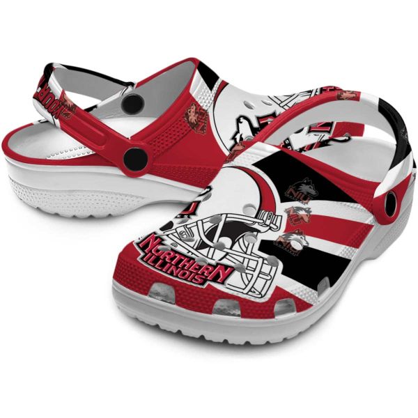 customized northern illinois huskies football helmet clog high quality