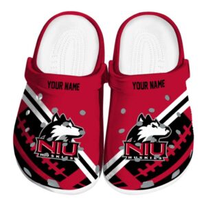 customized northern illinois huskies football motif clog best selling