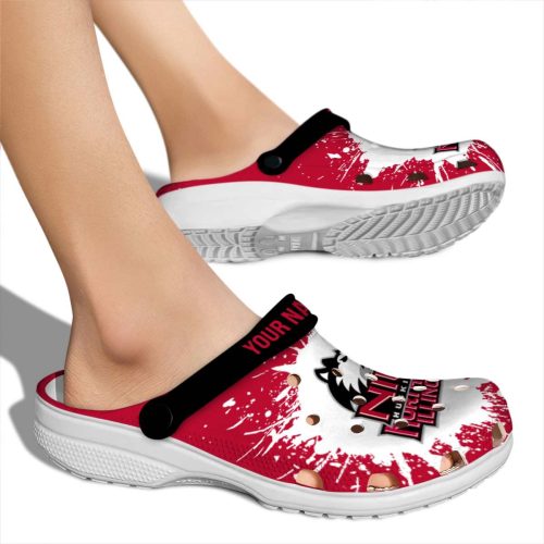 customized northern illinois huskies splash art clog fashion forward