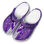 customized northwestern wildcats contrasting stripes clog best selling