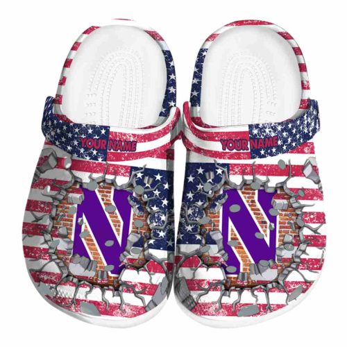 customized northwestern wildcats freedom splinter clog best selling