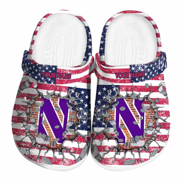 customized northwestern wildcats freedom splinter clog best selling
