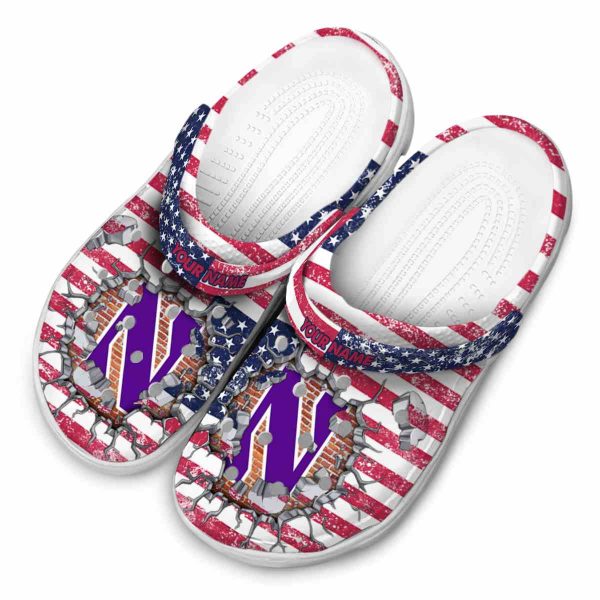 customized northwestern wildcats freedom splinter clog latest model
