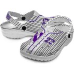customized northwestern wildcats pinstripe pattern clog best selling