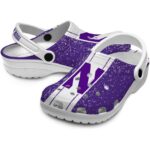 customized northwestern wildcats vertical stripes clog best selling