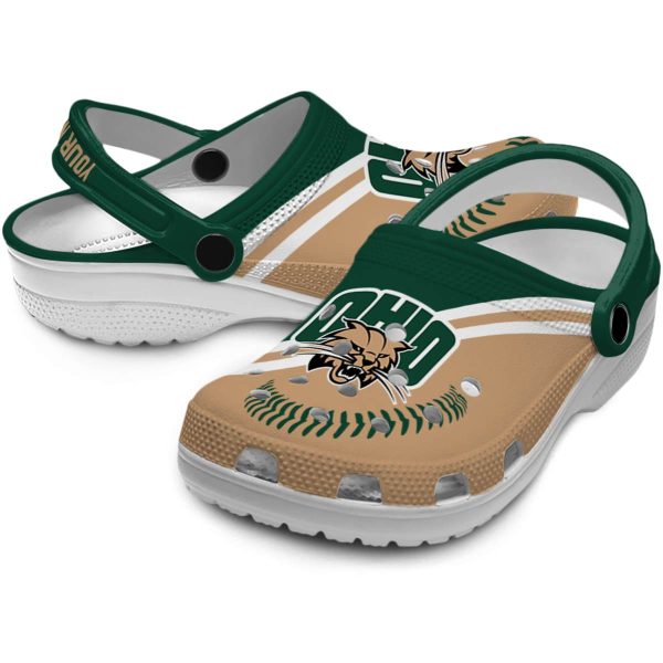customized ohio bobcats baseball motif clog high quality