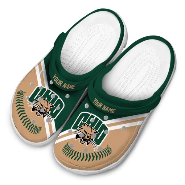 customized ohio bobcats baseball motif clog latest model