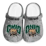 customized ohio bobcats cracked texture clog best selling