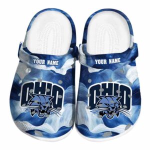 customized ohio bobcats ocean waves clog best selling