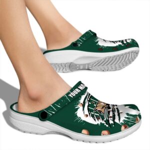 customized ohio bobcats splash motif background clog fashion forward
