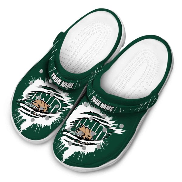 customized ohio bobcats splash motif background clog latest model