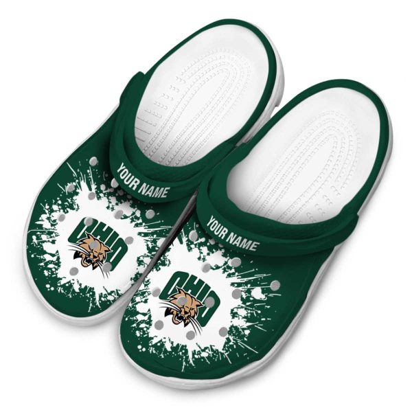 customized ohio bobcats splatter background clog latest model