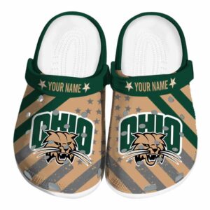 customized ohio bobcats star spangled graphic clog best selling