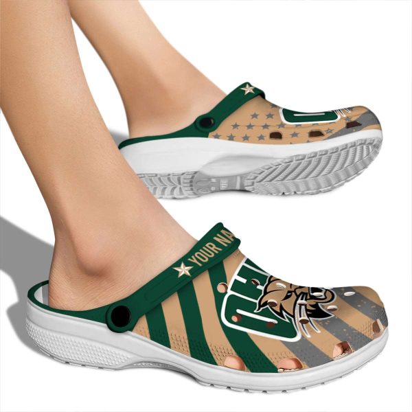 customized ohio bobcats star spangled graphic clog fashion forward